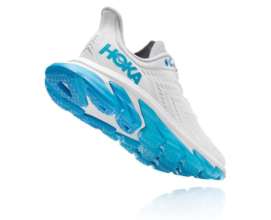 Hoka One One Tenisky Panske Biele/Modre - Clifton Edge - 25389-IRTF